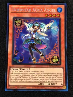 YUGIOH TRICKSTAR AQUA ANGEL MZTM-EN026 1ST COLLECTORS RARE (NM) - Image 1