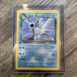 Dark Blastoise Team Rocket 3/82 Holo Rare Eng 70HP 1st Edition - Image 1