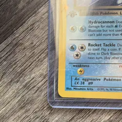 Dark Blastoise Team Rocket 3/82 Holo Rare Eng 70HP 1st Edition - Image 4