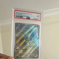 Pokemon TCG 2023 Sv: Scarlet & Violet 151 Squirtle 170/165 IR Holo EN PSA 9 - Image 1