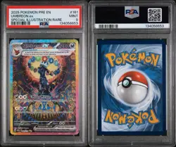 2025 POKEMON PRE EN-PRISMATIC EVOLUTIONS #161 UMBREON EX SIR PSA 9 - Image 3