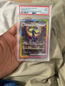 2025 POKEMON PRE EN-PRISMATIC EVOLUTIONS #161 UMBREON EX PSA 9 - Image 1