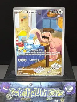 Pokemon Card Lickitung 180/162 Temporal Forces Illustration Rare Near Mint - Image 1