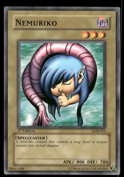 Nemuriko 1996 1st Edition Yu-Gi-Oh! TCG Card (NM) - Image 1