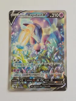 Galarian Rapidash V 168/198 Chilling Reign Full Art Holo Pokemon Card Near Mint - Image 1