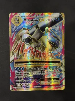 Pokemon TCG M Blastoise EX Full Art Ultra Rare Card 102/108 Evolutions NM - Image 1