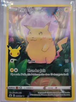 Pikachu 005/025 Celebrations Holo Pokemon Card MINT - Image 1