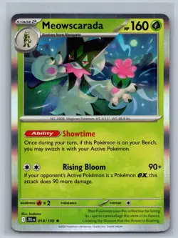 Meowscarada 018/159 Rare Journey Together Pokemon Card Holo Near Mint - Image 1