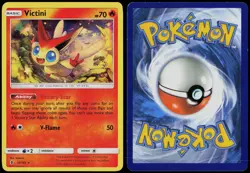 Victini 10/145 Holo Rare Guardians Rising Pokemon Card Moderately Played - Image 3