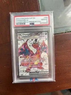 Pokemon TCG Charizard EX Scarlet & Violet Promo SVP 056 Full Art PSA 10! - Image 1