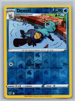 Dewott 042/189 Uncommon Astral Radiance Pokemon Card Reverse Holo Near Mint - Image 1