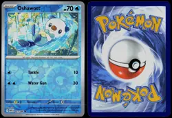 Oshawott 021/086 Common White Flare Pokemon Card Reverse Holo Near Mint - Image 3