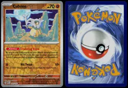Cubone 104/165 Common 151 Pokemon Card Reverse Holo Near Mint - Image 3