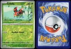Ledyba 2/142 Common Stellar Crown Pokemon Card Reverse Holo Near Mint - Image 3