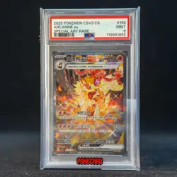 Arcanine ex SAR CSV3C-155/130 Pokemon Card Chinese PSA 9 #2 - Image 1