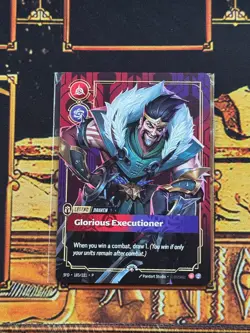 Mint METAL Card Draven - Glorious Executioner Prize Wall Exclusive Riftbound TCG - Image 1