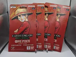 One Piece Card Game: Carrying On His Will - OP13 Sleeved Booster Pack (Lot of 4) - Image 1