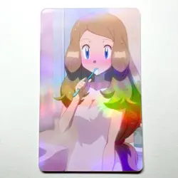 Pokemon Trainer Serena Sexy Doujin Waifu Girl Anime Art Goddess Card - Image 1