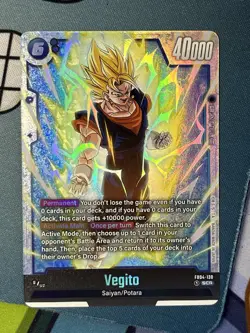 Bandai Dragon Ball Super Card Game FB04- Vegito SCR Foil - Image 1