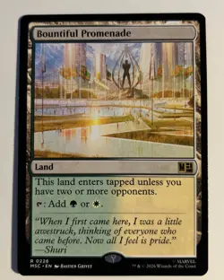 Bountiful Promenade (MSC 228 Rare) MTG Commander: Marvel Super Heroes - Image 1
