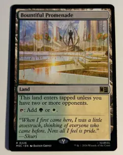Bountiful Promenade (MSC 228 Rare) MTG Commander: Marvel Super Heroes - Image 2