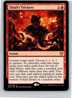 Magic the Gathering Tibalt's Trickery Kaldheim MTG Free Shipping! - Image 1