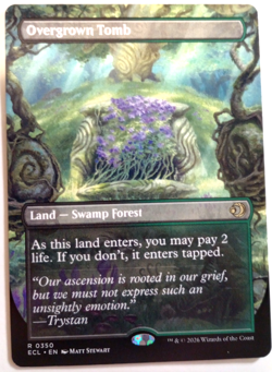 MTG Overgrown Tomb 350 Borderless Regular Lorwyn Eclipsed ECL - Image 1