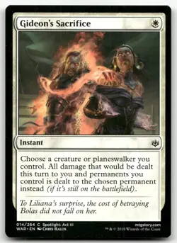 Gideon's Sacrifice #14 (NM) War of the Spark WAR Magic MTG - Image 1