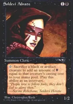MTG Soldevi Adnate (Female), Alliances, Heavily Played, English - Image 1