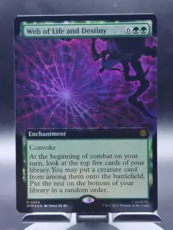 Web of Life and Destiny (Extended Art) [SPM - 268] - NM [Foil] TCG MTG - Image 1