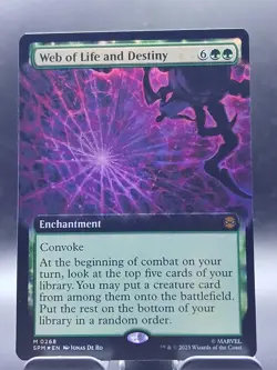 Web of Life and Destiny (Extended Art) [SPM - 268] - NM [Foil] TCG MTG - Image 2