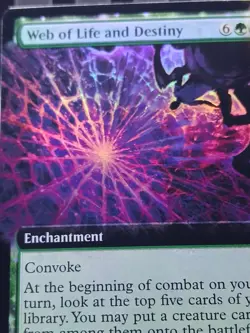 Web of Life and Destiny (Extended Art) [SPM - 268] - NM [Foil] TCG MTG - Image 3