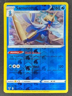 Pokemon Samurott Reverse Holo 035/185 VIV Vivid Voltage LP/NM - Image 1