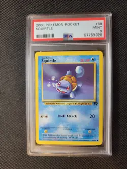 2000 Pokemon Rocket 68 Squirtle PSA 9 WoTC - Image 1