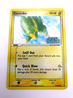 Pokemon Card - Reverse-Holo Electrike 52/100 EX Crystal Guardians *MP* Common - Image 1
