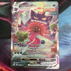 Gengar VMAX 271/264 Alt Art Secret Rare Fusion Strike Pokemon Card NM (GRADABLE) - Image 1