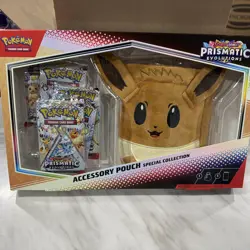 Pokemon TCG Prismatic Evolutions Accessory Pouch Special Collection Box Sealed - Image 1