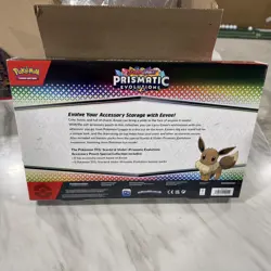Pokemon TCG Prismatic Evolutions Accessory Pouch Special Collection Box Sealed - Image 2