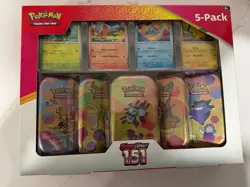 Scarlet & Violet 151 5-Pack of Mini Tins & 4 Promos Costco Bundle Pokemon SEALED 820650413612 - Image 1