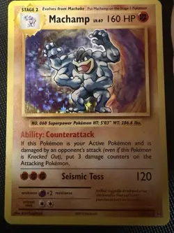 Pokemon TCG Machamp 59/108 Evolutions Holo LP - Image 1