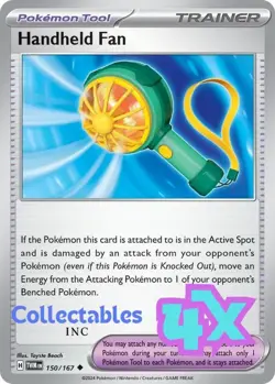 4x Handheld Fan - Pokemon TCG - Twilight Masquerade - #0306 - Image 1
