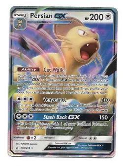 Persian GX 149/214 Pokemon TCG Unbroken Bonds NM - Image 1