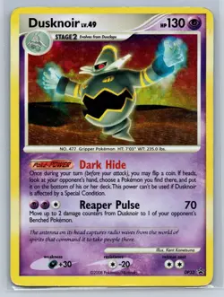 Pokemon Dusknoir - DP33 - Diamond and Pearl Promos (077) Beat Up I ship fast! - Image 1