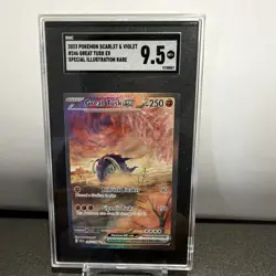 SGC 9.5 2023 Pokemon TCG SV01 Great Tusk ex 246/198 SIR Holo EN - Image 1