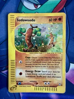 Pokemon TCG Sudowoodo H24/H32 Aquapolis Holo Rare Holo ENG 2002 HP 60 - Image 1