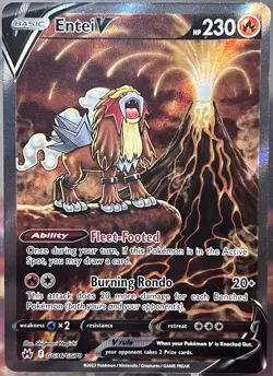 Pokemon TCG Crown Zenith - Entei V - Galarian Gallery #GG36/GG70 - ULTRA RARE - Image 3