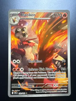 Pokemon TCG Blaziken - 192/182 Holofoil SV10: Destined Rivals Illustration Rare - Image 1