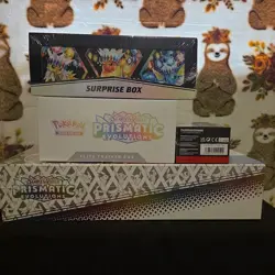 Pokemon Prismatic Evolutions Lot - SPC, ETB, Suprise Box & Booster Bundle Sealed - Image 5