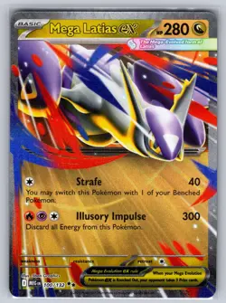 Mega Latias ex 100/132 Double Rare Mega Evolution Pokemon Holo Near Mint - Image 1