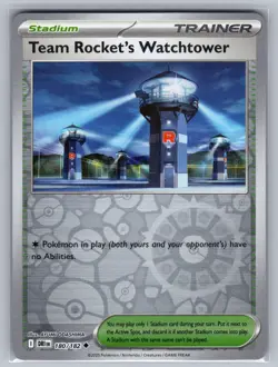 Team Rocket's Watchtower 180/182 Destined Rivals Pokemon Reverse Holo NM - Image 1